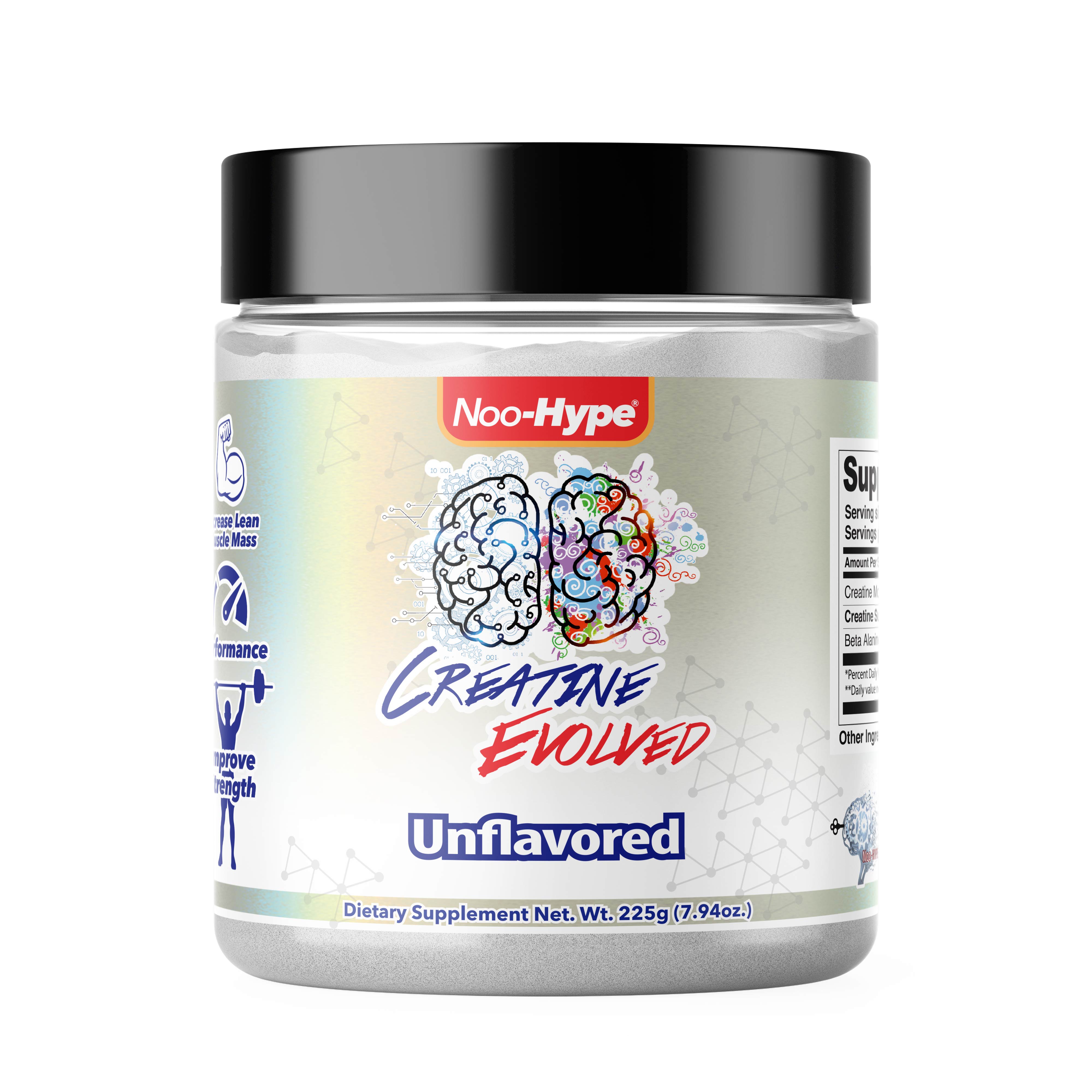 Noo-HYPE Creatine Evolved, 30 serving, creatine use, taking creatine, Arginine Amino Acid, glutamine amino acid, endurance,