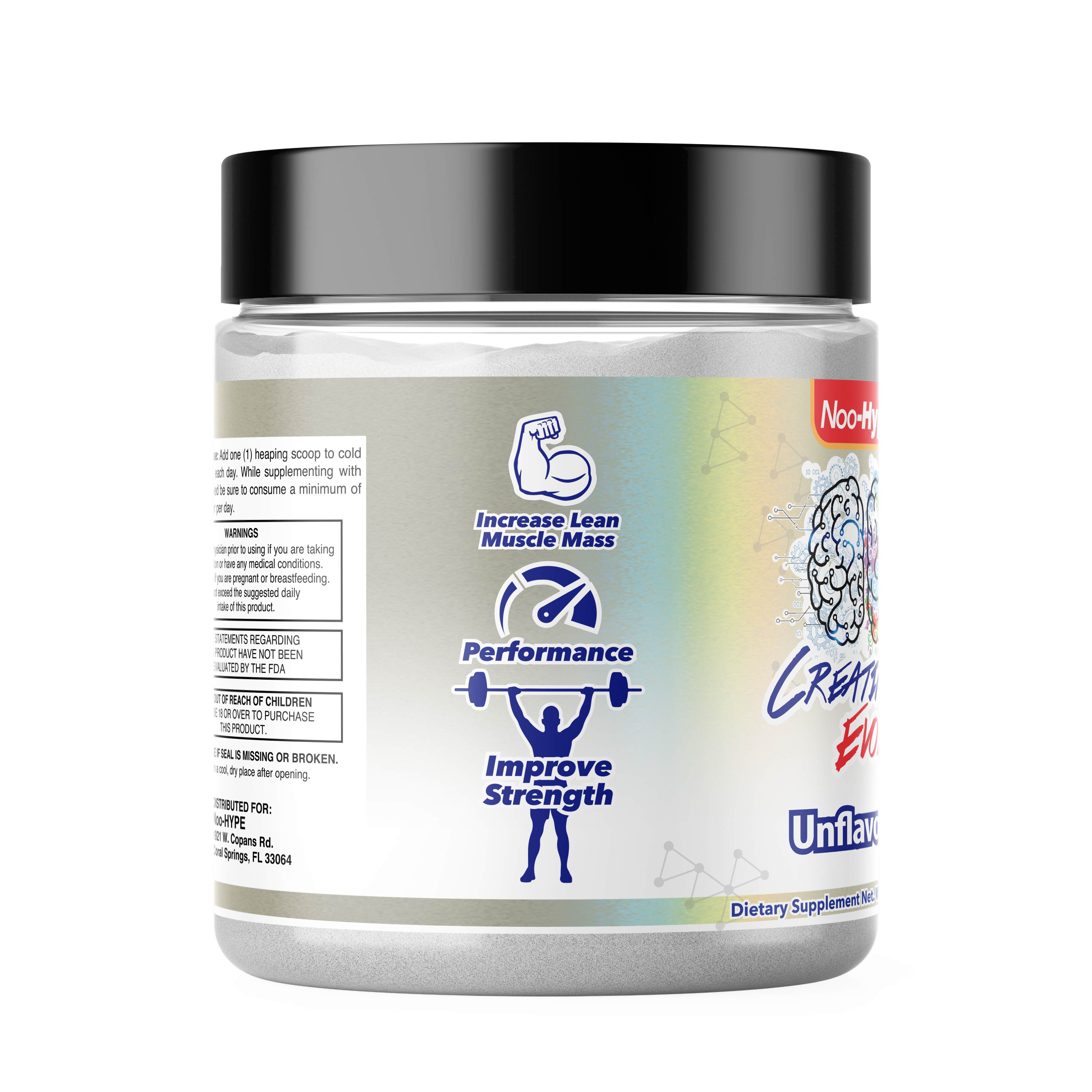 Noo-HYPE Creatine Evolved, 30 serving, creatine use, taking creatine, Arginine Amino Acid, glutamine amino acid, endurance,