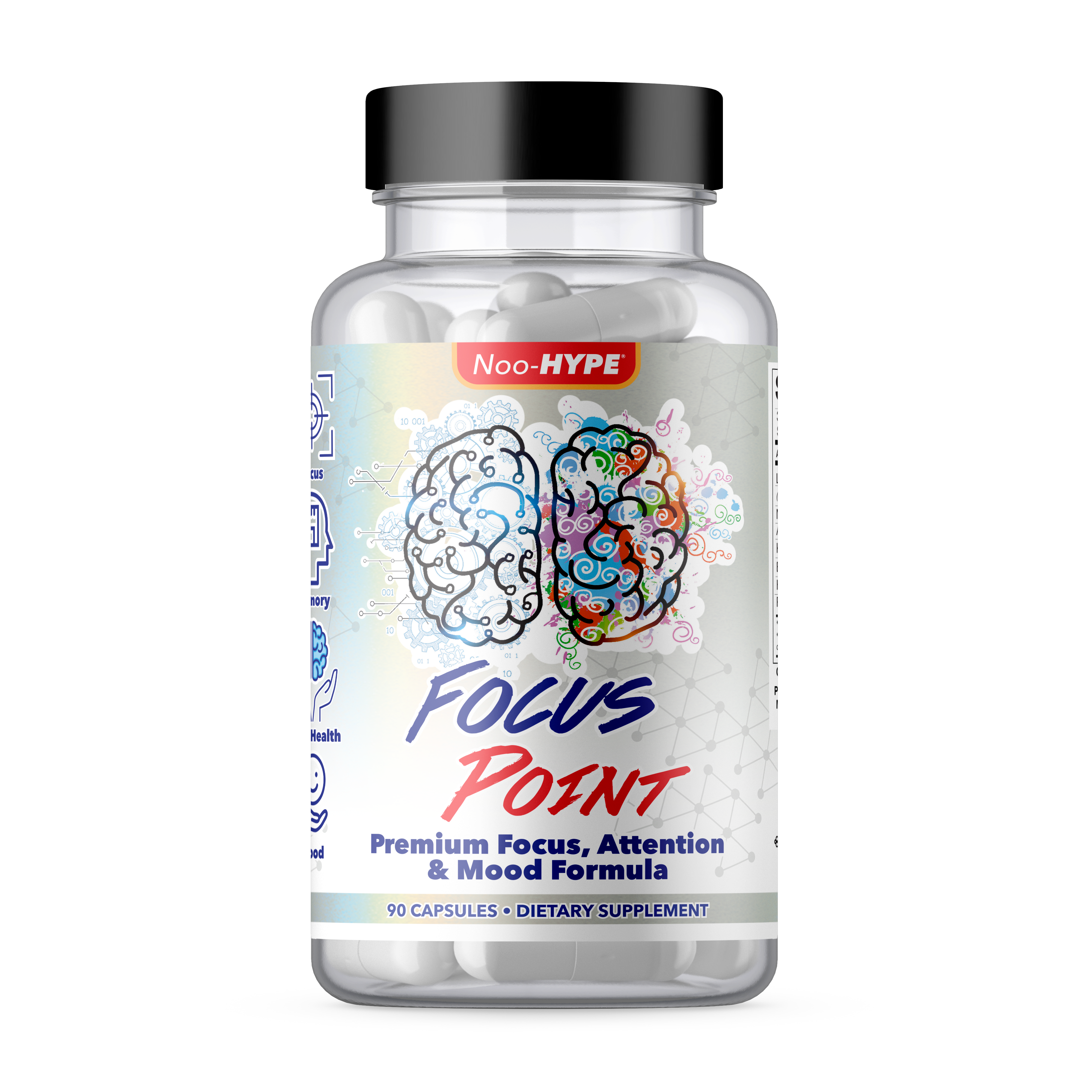 Noo-HYPE Focus Point, 90 capsule, Premium Focus, Attention, Mood formula